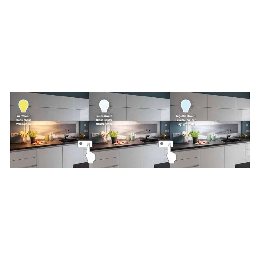 Müller-Licht - LED virtuvės šviestuvas, kabinamas po spintele su jutikliu CASSIA LED/8W/230V 3000/4000/6500K
