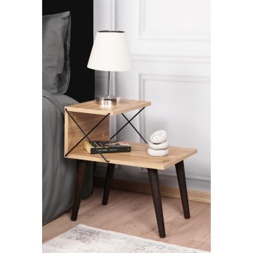 Naktinė spintelė CROSS 55x50 cm ruda