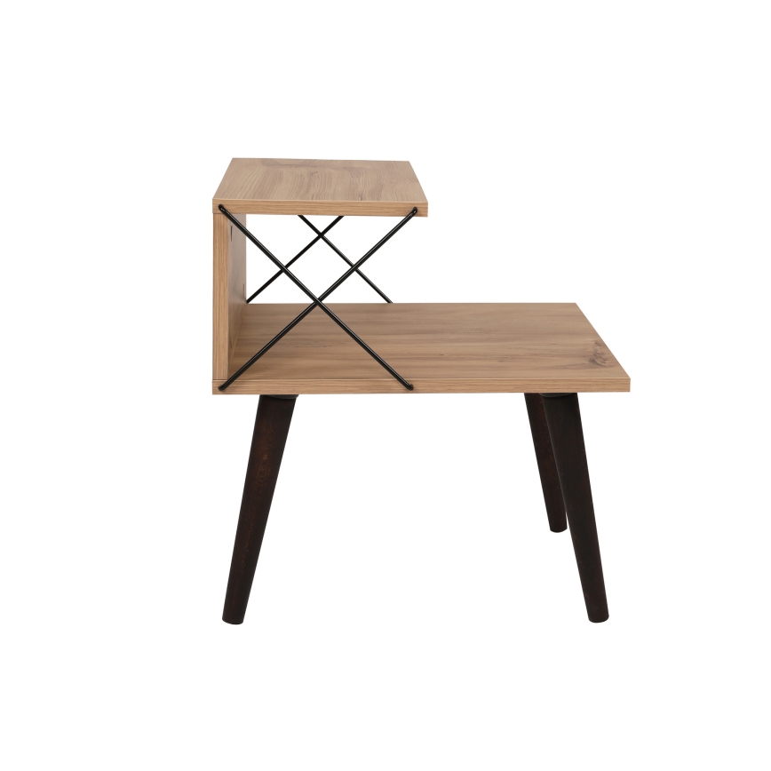 Naktinė spintelė CROSS 55x50 cm ruda