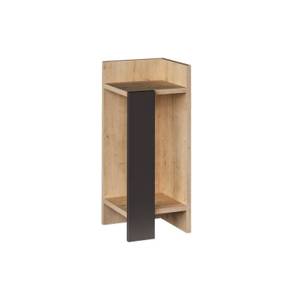 Naktinė spintelė ELOS 60x25 cm ruda/antracito spalvos