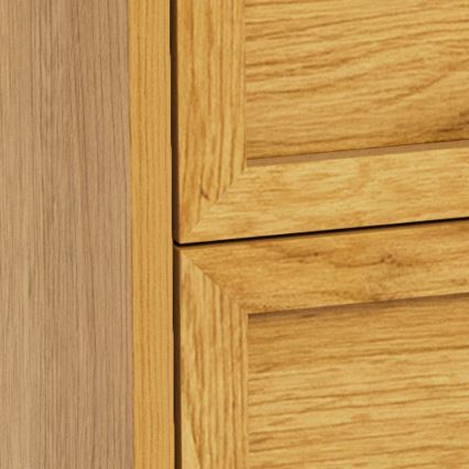 Naktinis staliukas ALIN 46x40 cm šviesiai rudos spalvos