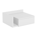 Naktinis staliukas AVA 40x32 cm baltas