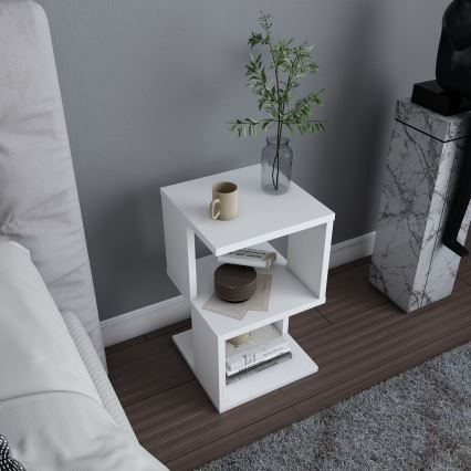 Naktinis staliukas CARTER 49,4x29,6 cm balta