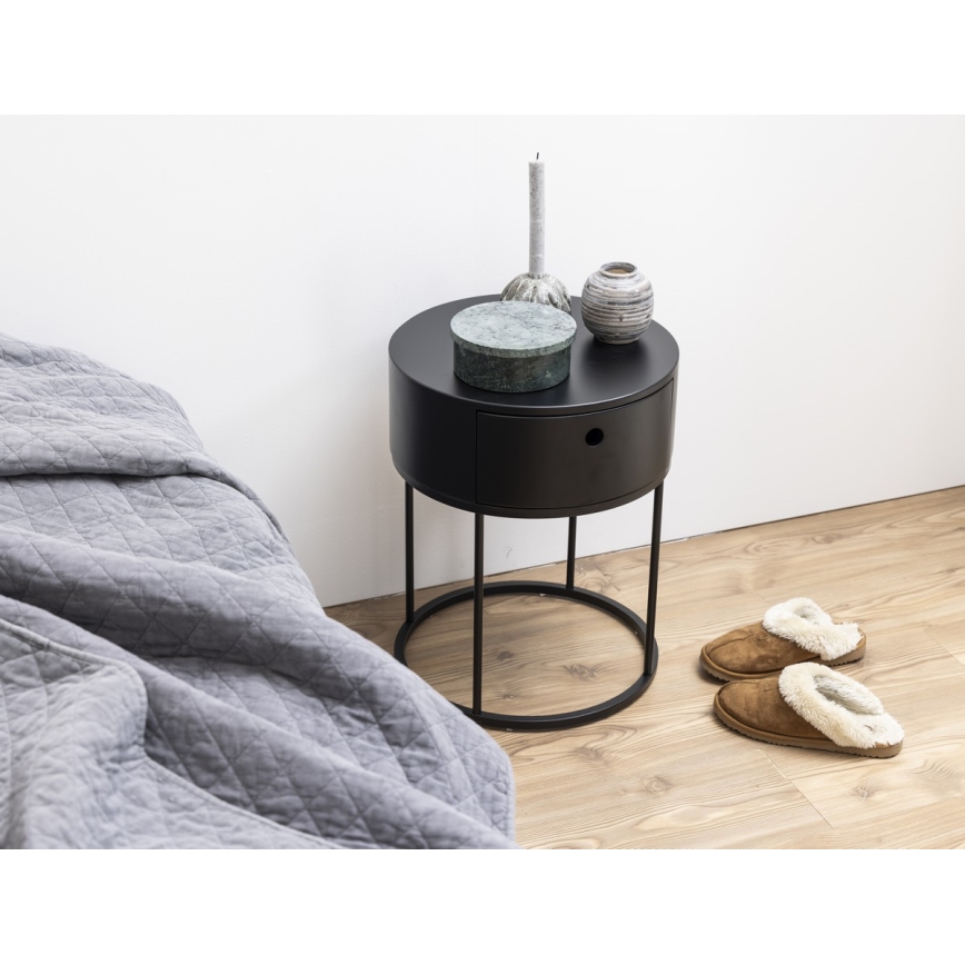 Naktinis staliukas COLUM juodas