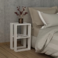 Naktinis staliukas LONIE 55x30 baltas