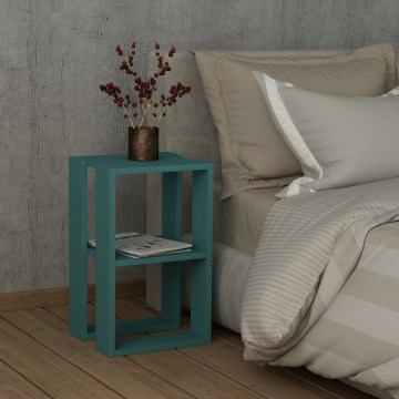 Naktinis staliukas LONIE 55x34 cm turkio spalvos