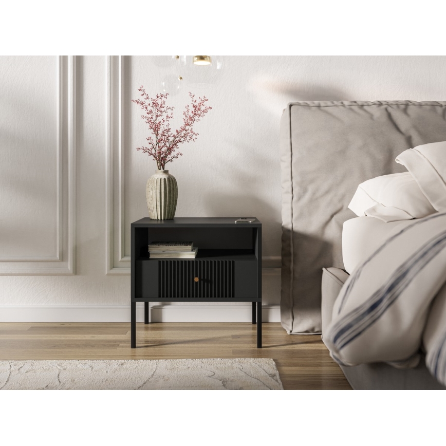 Naktinis staliukas LUE juodas