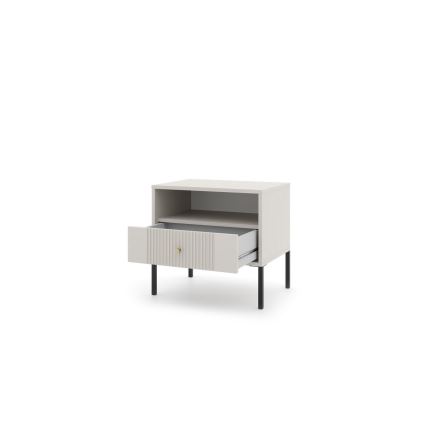 Naktinis staliukas LUE smėlinis/juodas