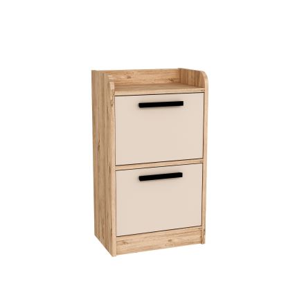 Naktinis staliukas LUSES 79,4x45 cm pušis atlantic/smėlio spalva