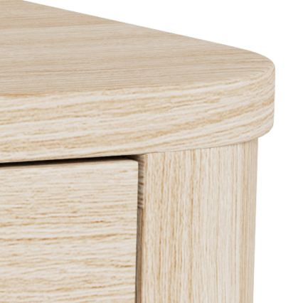 Naktinis staliukas MADERA 46x30 cm, baltas ąžuolas