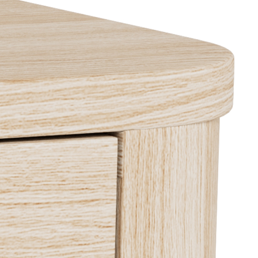 Naktinis staliukas MADERA 46x30 cm, baltas ąžuolas