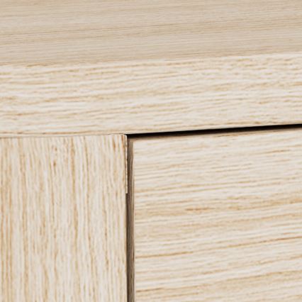 Naktinis staliukas MADERA 46x30 cm, baltas ąžuolas