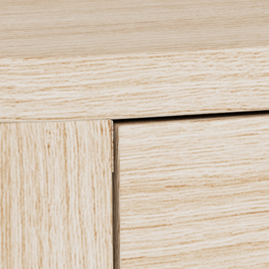 Naktinis staliukas MADERA 46x30 cm, baltas ąžuolas