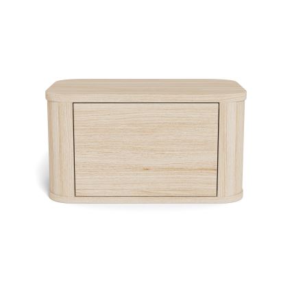 Naktinis staliukas MADERA 46x30 cm, baltas ąžuolas