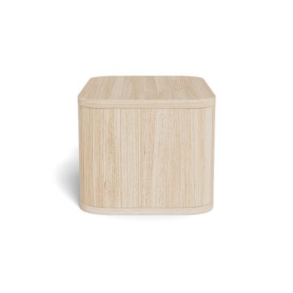 Naktinis staliukas MADERA 46x30 cm, baltas ąžuolas