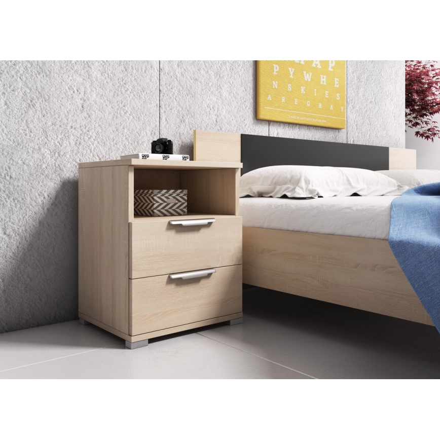 Naktinis staliukas NED ąžuolas Sonoma