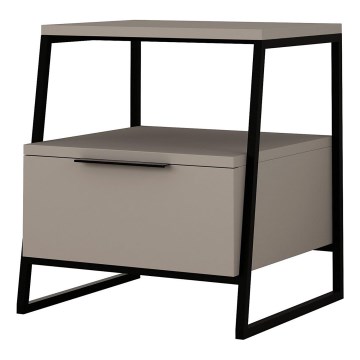 Naktinis staliukas ORI juoda/taupe