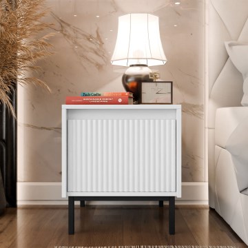 Naktinis staliukas OZMI 50x45 cm baltas