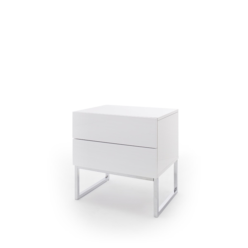 Naktinis staliukas ROCKY baltas