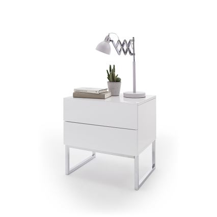 Naktinis staliukas ROCKY baltas