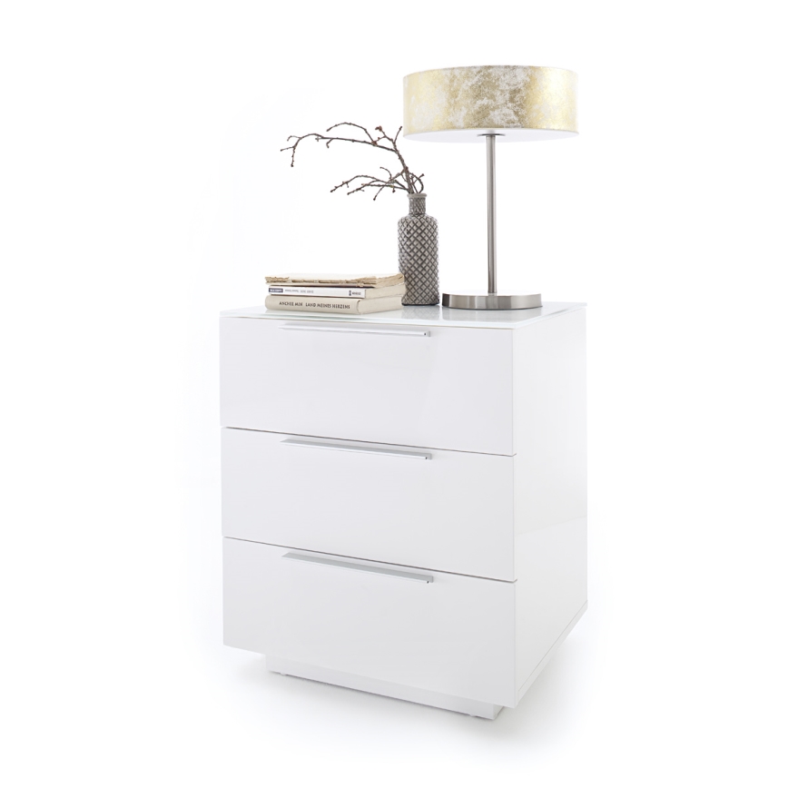 Naktinis staliukas ROCKY XXL, baltas