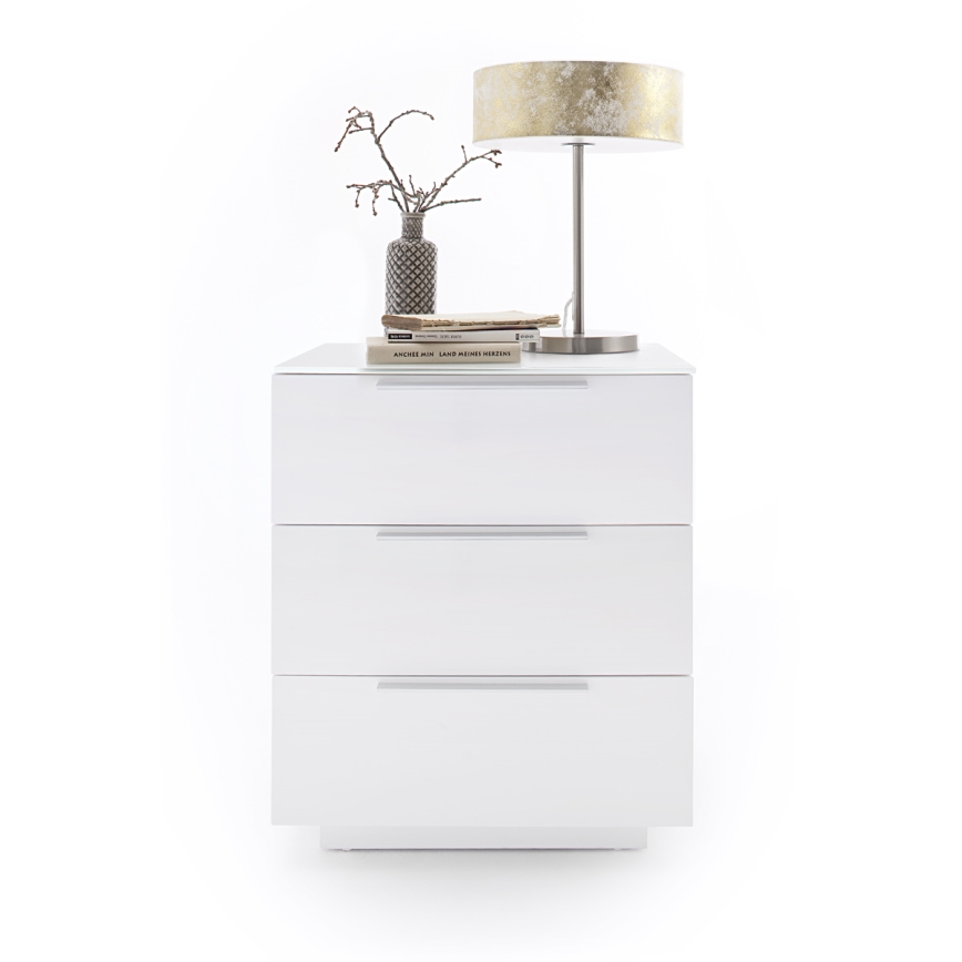 Naktinis staliukas ROCKY XXL, baltas