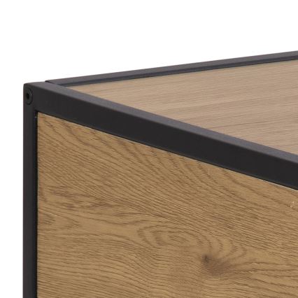 Naktinis staliukas SARON ąžuolas/juodas