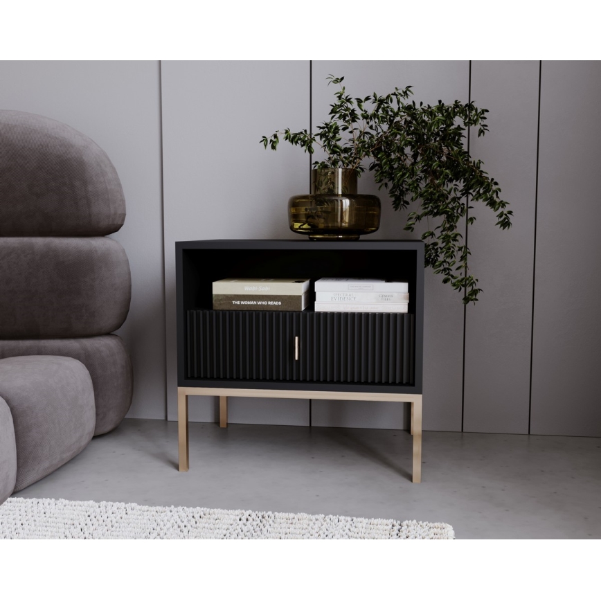 Naktinis staliukas SUE, juodos spalvos