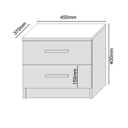 Naktinis staliukas TOD ąžuolas craft/juoda