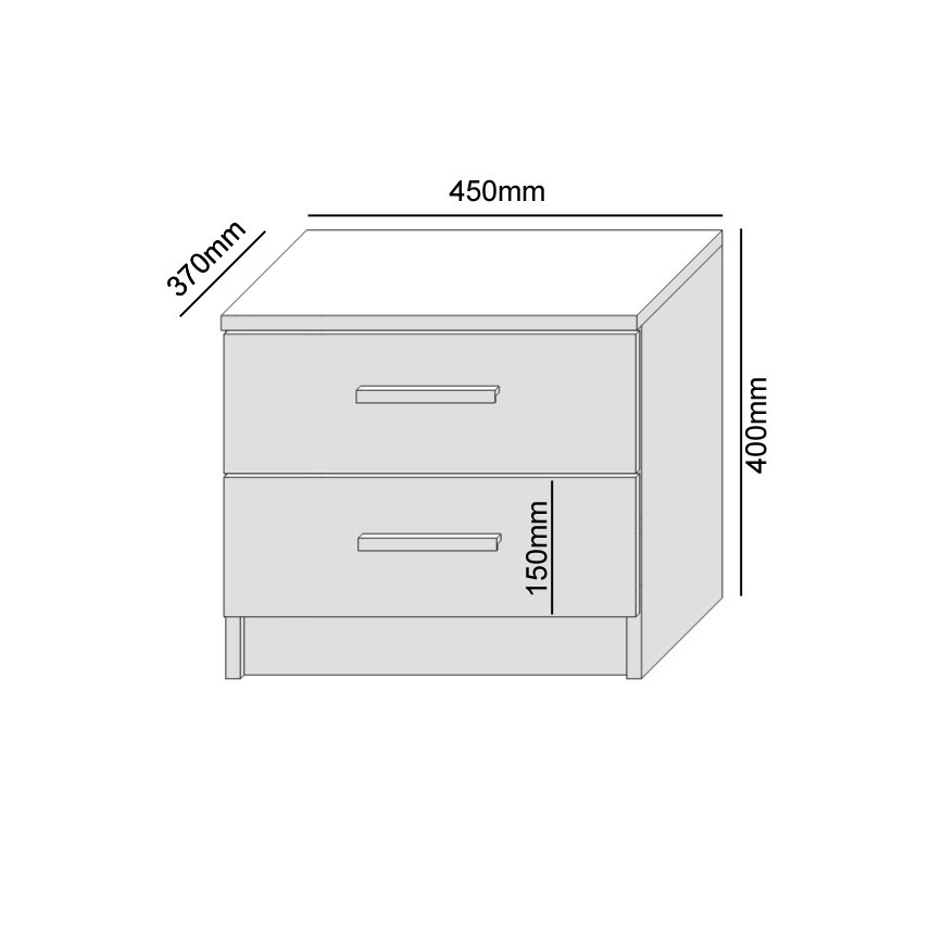 Naktinis staliukas TOD ąžuolas craft/juodas