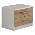 Naktinis staliukas TOD baltas/ąžuolas artisan