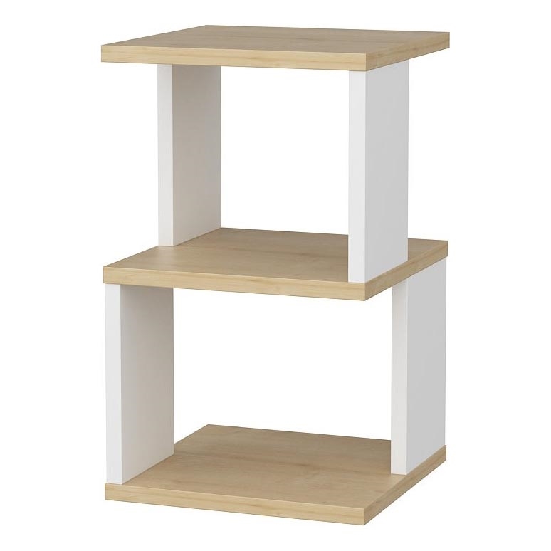 Naktinis staliukas ZUNA ąžuolas/balta