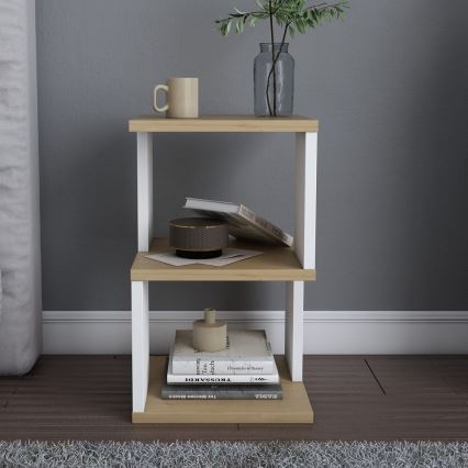 Naktinis staliukas ZUNA ąžuolas/balta