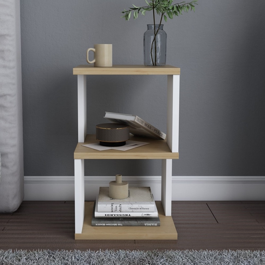 Naktinis staliukas ZUNA ąžuolas/balta