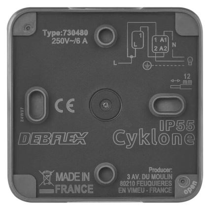Namų jungiklis įjungimas 250V/10A IP55