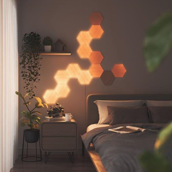 Nanoleaf - KOMPLEKTAS 13x LED pritemdoma panelė HEXAGONS LED/2W/230V Wi-Fi