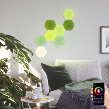 Nanoleaf - KOMPLEKTAS 9x LED RGB Pritemdoma panelė SHAPES HEXAGON LED/2W/230V 1200-6500K Wi-Fi