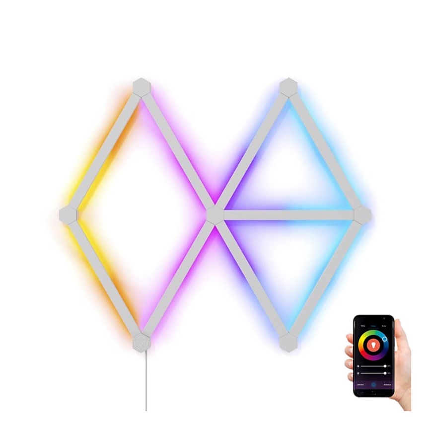 Nanoleaf - KOMPLEKTAS 9x LED RGBW Pritemdomas bėgis LINES LED/2W/230V 1200-6000K Wi-Fi