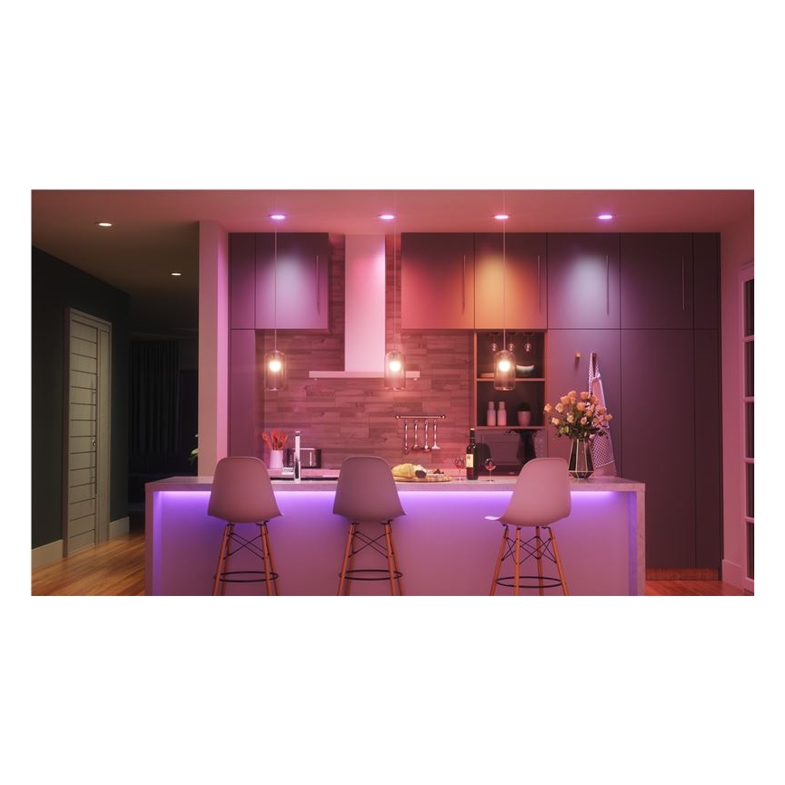 KOMPLEKTAS 3x LED RGBW Reguliuojama lemputė ESSENTIALS A60 E27/8,5W/230V CRI 90 2700-6500K Wi-Fi - Nanoleaf