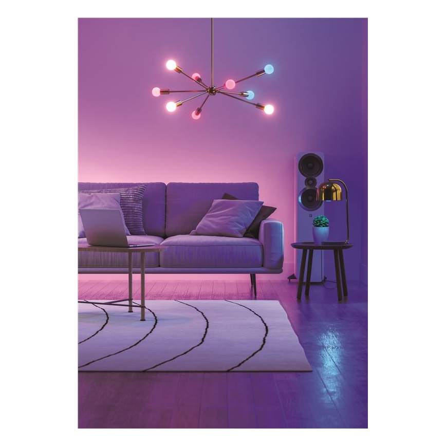 KOMPLEKTAS 3x LED RGBW Reguliuojama lemputė ESSENTIALS A60 E27/8,5W/230V CRI 90 2700-6500K Wi-Fi - Nanoleaf