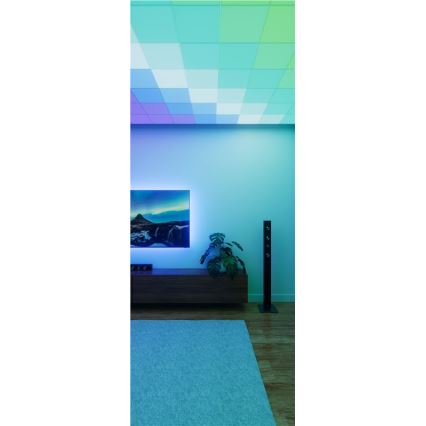 Nanoleaf - Rinkinys 3x LED RGBW pritemdomas lubinis šviestuvas SKYLIGHT LED/18W/230V + 2xLED/16W/230V 2700-6500K Wi-Fi