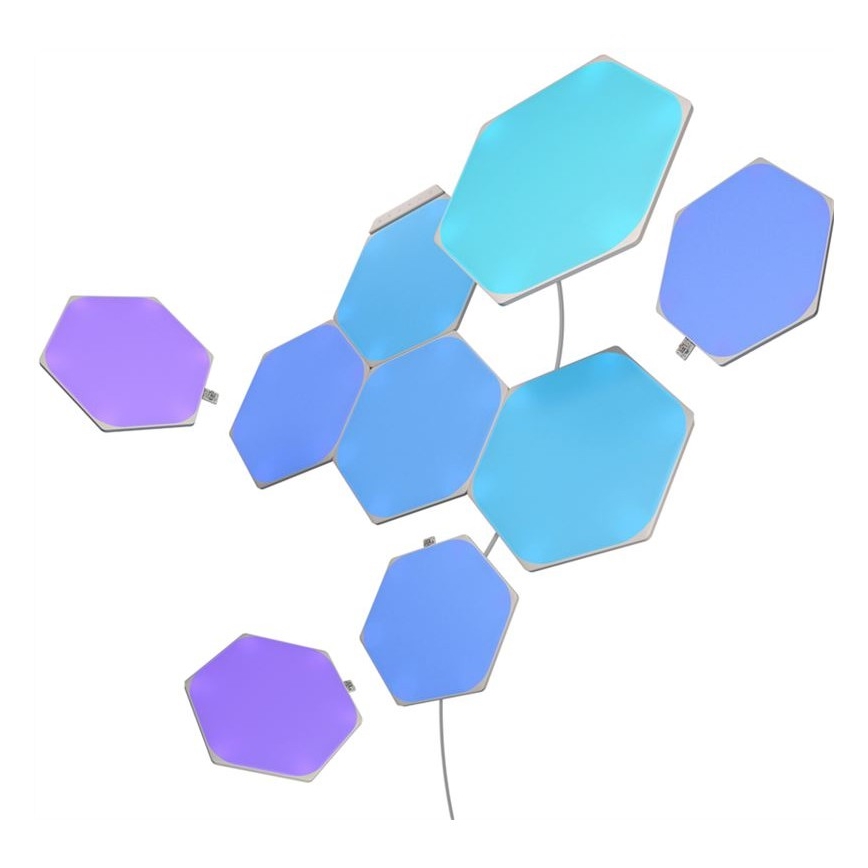 Nanoleaf - KOMPLEKTAS 9x LED RGB Pritemdoma panelė SHAPES HEXAGON LED/2W/230V 1200-6500K Wi-Fi