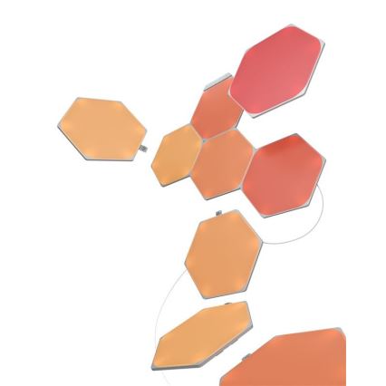 Nanoleaf - KOMPLEKTAS 9x LED RGB Pritemdoma panelė SHAPES HEXAGON LED/2W/230V 1200-6500K Wi-Fi