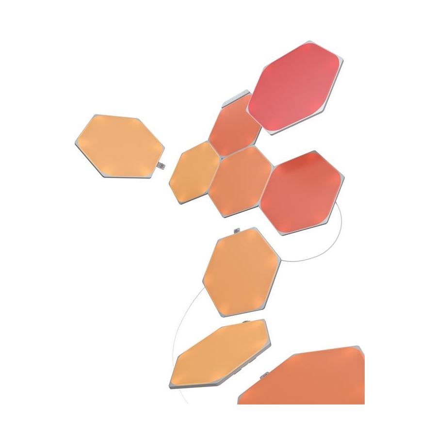 Nanoleaf - KOMPLEKTAS 9x LED RGB Pritemdoma panelė SHAPES HEXAGON LED/2W/230V 1200-6500K Wi-Fi