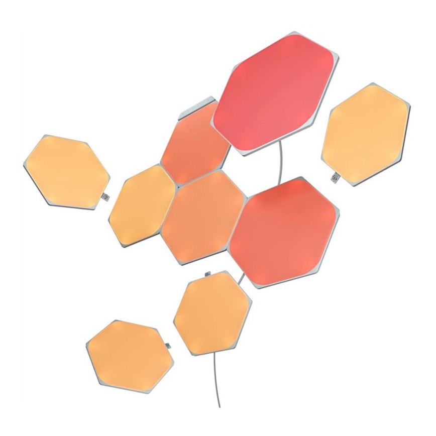 Nanoleaf - KOMPLEKTAS 9x LED RGB Pritemdoma panelė SHAPES HEXAGON LED/2W/230V 1200-6500K Wi-Fi