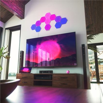 Nanoleaf - KOMPLEKTAS 9x LED RGB Pritemdoma panelė SHAPES HEXAGON LED/2W/230V 1200-6500K Wi-Fi