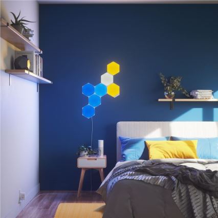 Nanoleaf - KOMPLEKTAS 9x LED RGB Pritemdoma panelė SHAPES HEXAGON LED/2W/230V 1200-6500K Wi-Fi