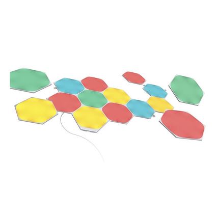 Nanoleaf - RINKINYS 15x LED RGB reguliuojamas šviesos diodų skydelis LED/2W/230V 1200-6500K Wi-Fi