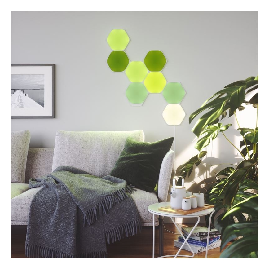 Nanoleaf - RINKINYS 15x LED RGB reguliuojamas šviesos diodų skydelis LED/2W/230V 1200-6500K Wi-Fi