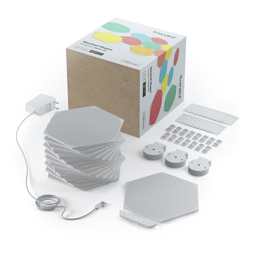 Nanoleaf - RINKINYS 15x LED RGB reguliuojamas šviesos diodų skydelis LED/2W/230V 1200-6500K Wi-Fi